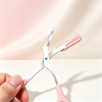 Eyebrow Scissors with Comb – Stainless Steel Trimmer, Safe & Anti-Scratch, Ideal for Beginners