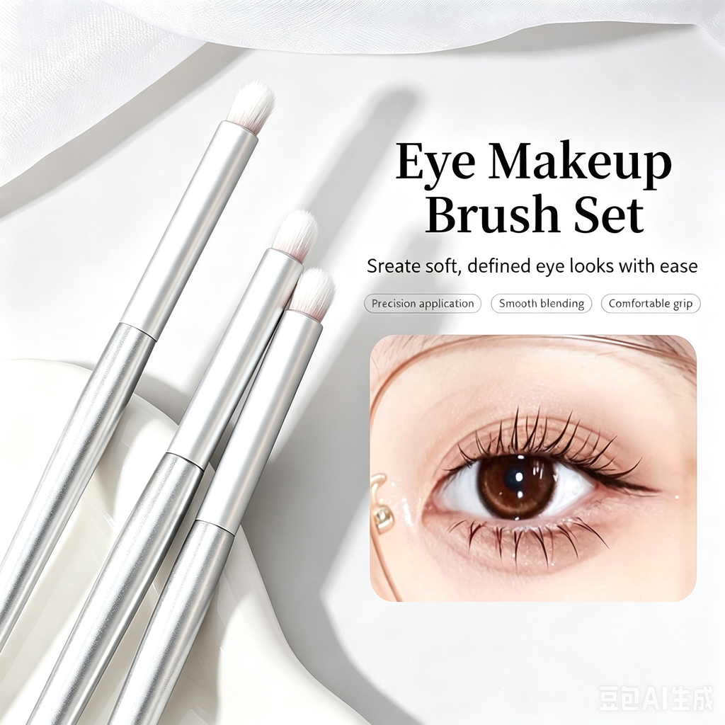 Professional Eye Makeup Brush Set – Soft Bristles for Precision Application, Smooth Blending & Comfortable Grip, Ideal for Beginners & Pros