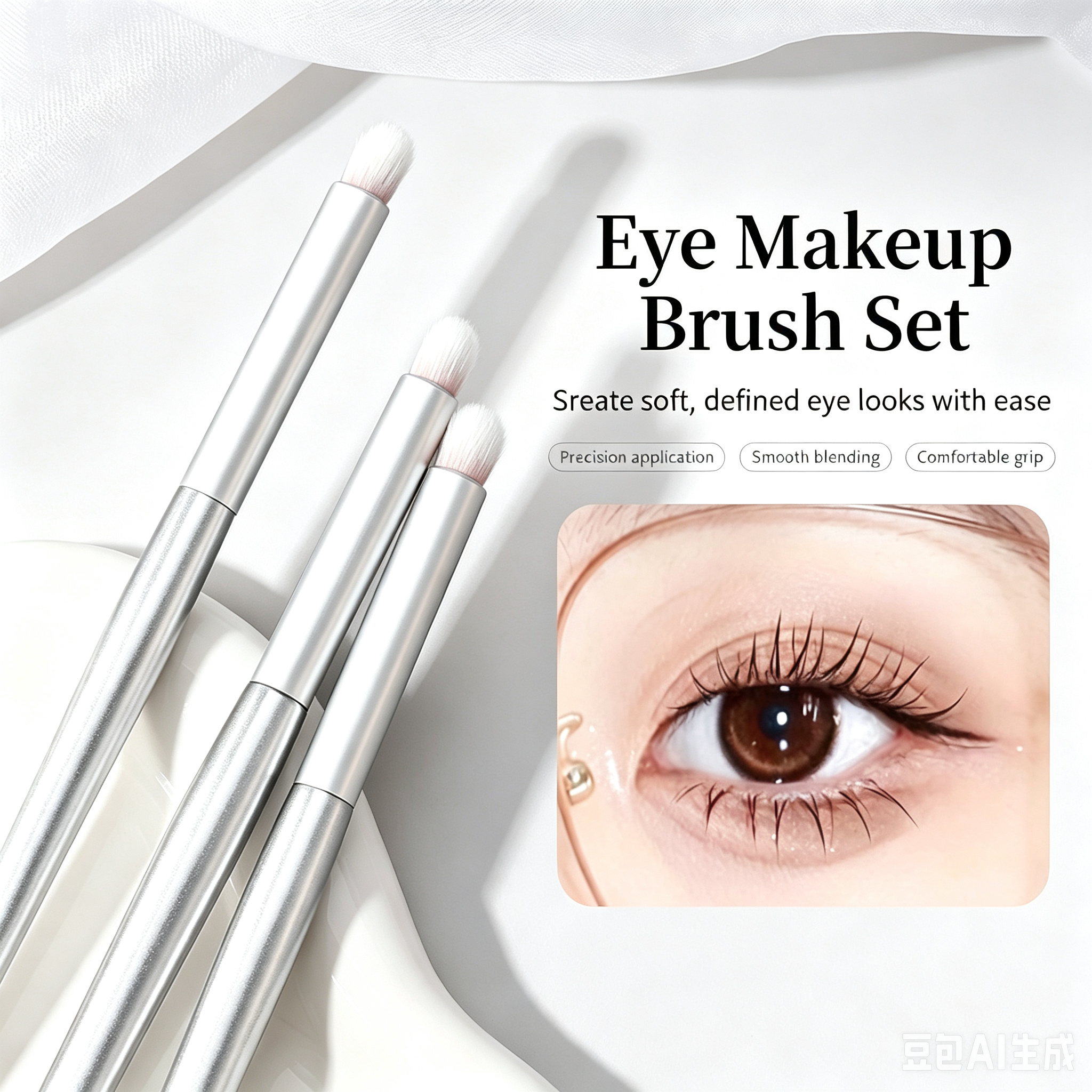 Professional Eye Makeup Brush Set – Soft Bristles for Precision Application, Smooth Blending & Comfortable Grip, Ideal for Beginners & Pros